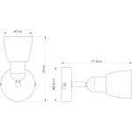 FE401-1 zidna spot lampa 1xE14 FORMA CORMEL