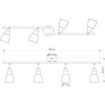 FE401-4 spot lampa 4xE14 FORMA CORMEL