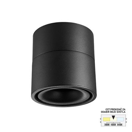 LED nadgradna lampa LN-07-9 CCT BK-Cormel-FORMA