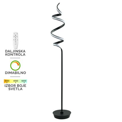 LED podna lampa F2027-48F BK-Cormel-FORMA