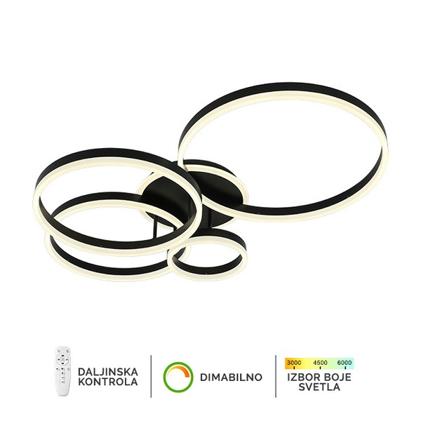 LED plafonska lampa F2047-132C BK-Cormel-FORMA LED plafonska lampa F2047-132C BK-Cormel-FORMA