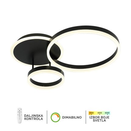 LED plafonska lampa F2047-66C BK-Cormel-FORMA