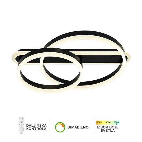 LED plafonska lampa F2047-76P BK-Cormel-FORMA LED plafonska lampa F2047-76P BK-Cormel-FORMA