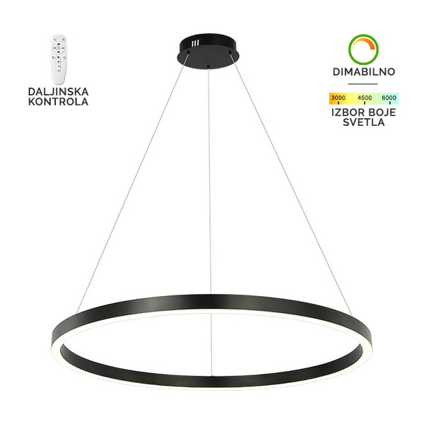 LED visilica F2048-70V BK-Cormel-FORMA