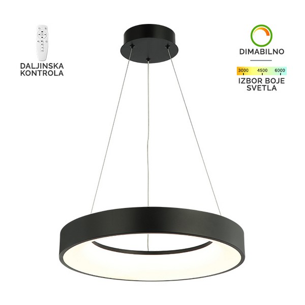 LED visilica F2049-66V BK-Cormel-FORMA