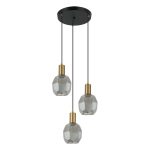 Viseća lampa F7039-3V BK+SM-Cormel-FORMA