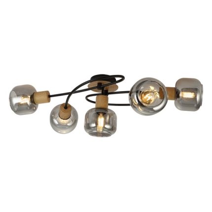 Plafonska lampa FE408-5 BK+WD-Cormel-FORMA