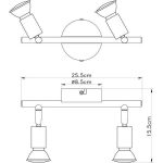 Spot lampa FG101-2 BK - Slika 2