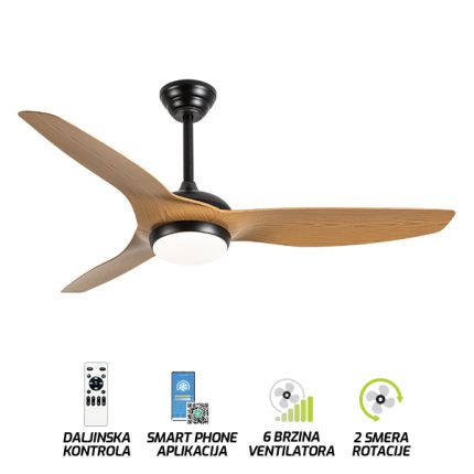 Plafonski ventilator sa svetiljkom FV3101-132 BR-Cormel-FORMA