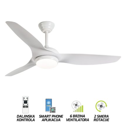 Plafonski ventilator sa svetiljkom FV3101-132 WH-Cormel-FORMA