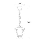 Viseći fenjer SICAR/ROBY WH-Cormel-FORMA